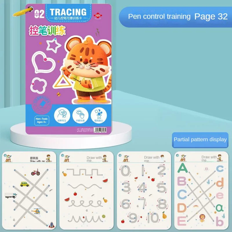Magical Toddler Pen Control Workbook: Reusable Tracing & Drawing Practice for Little Artists