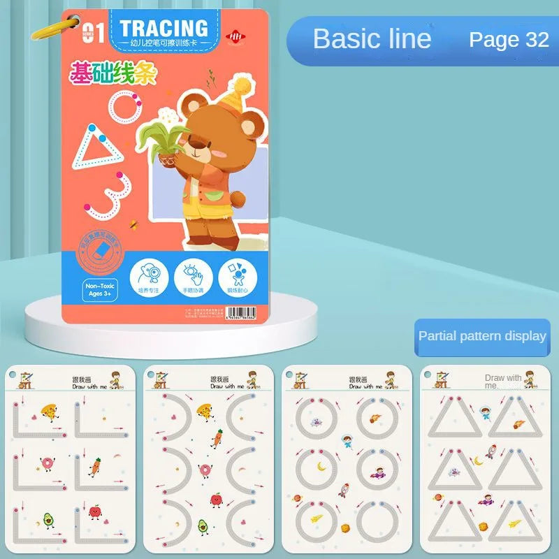 Magical Toddler Pen Control Workbook: Reusable Tracing & Drawing Practice for Little Artists