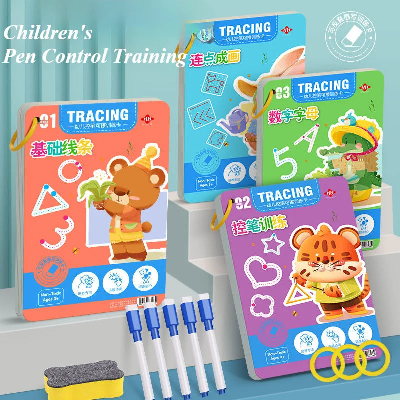 Magical Toddler Pen Control Workbook: Reusable Tracing & Drawing Practice for Little Artists