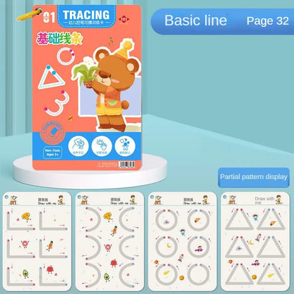 Magical Toddler Pen Control Workbook: Reusable Tracing & Drawing Practice for Little Artists